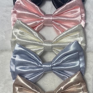 Large Satin Hair Bow for Women or Girls.