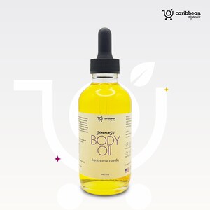 Sea Moss Body Oil: Frankincense & Vanilla, Hydrating Skincare