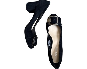 Escarpins Vintage Mario Cerutti - Cuir Noir, Talon Cône De Plus De 7 Cm, Taille 39.5 EU (8.5 US)