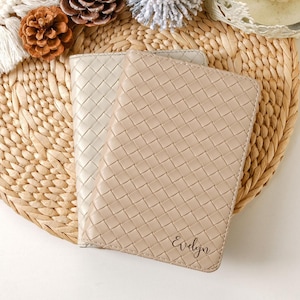 Custodia Kindle in pelle PU con intreccio retrò personalizzata, custodia Kindle Paperwhite 11th 6.8" 2021 2022, custodia base Kindle 11th 12th, regali di Natale
