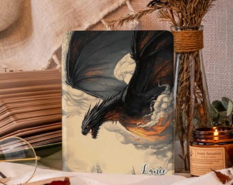 Customized Fourth Wing dragon Kindle case, Paperwhite case 12th gen, 10th 11th Case, All New Kindle cover, Kobo Case, Oasis Case, Auto Wake