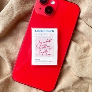 Library Card Phone Grip |Guest Check Magsafe grip | Kindle Grips | Phone Holder |  Kobo Grips | Kindle Accessory|Kindle Sticker|Gift for her