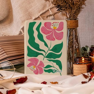 Hand-painted flowers cover all new Kindle case, Kindle Case 2024, Paperwhite 11th, Kobo Case, Kindle Colorsoft Case, Kindle Oasis,Clear back
