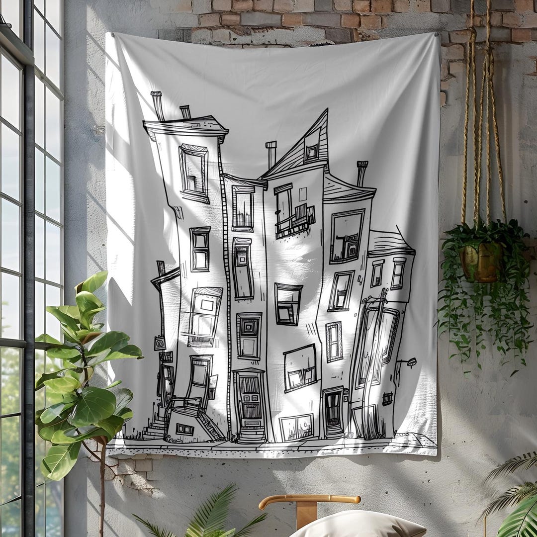 Cubism Meets Brutalism | Digital Illustration | Ink Drawing | Poster ...
