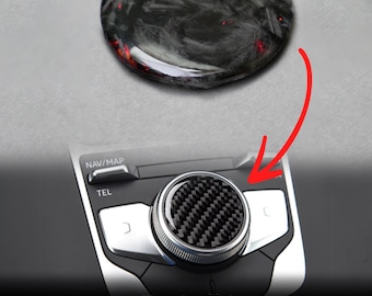 Hand-forged genuine carbon control button panel for A3 2012-2017