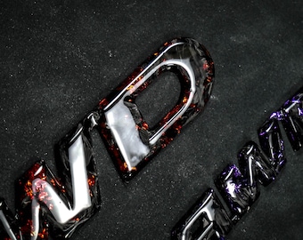 AWD Badge – Forged Carbon, Handcrafted