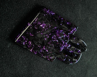 Hand-forged carbon badge for the front and rear, for S1, S2, S3, S4, S5, S6, S7, S8