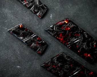 Handcrafted forged carbon M badge, compatible with E36, E46, E92, E30, E91, E93, and more