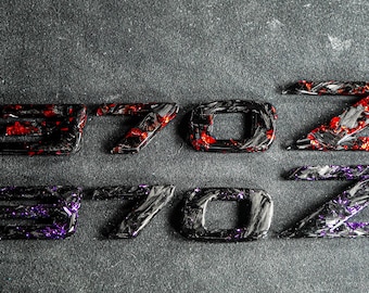 Badge 370z / 350z – Forged Carbon, Handcrafted