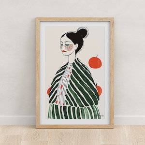 Bijo - Pretty Woman Print | printable wall art, minimalist art print, wall decor, digital download
