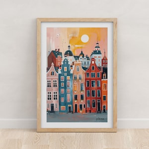European Buildings Print | printable wall art, poster, wall decor, digital download, digital wall art