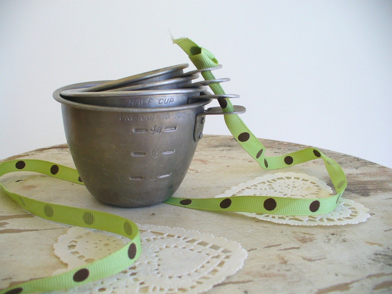 Vintage Tin Measuring Cups Etsy