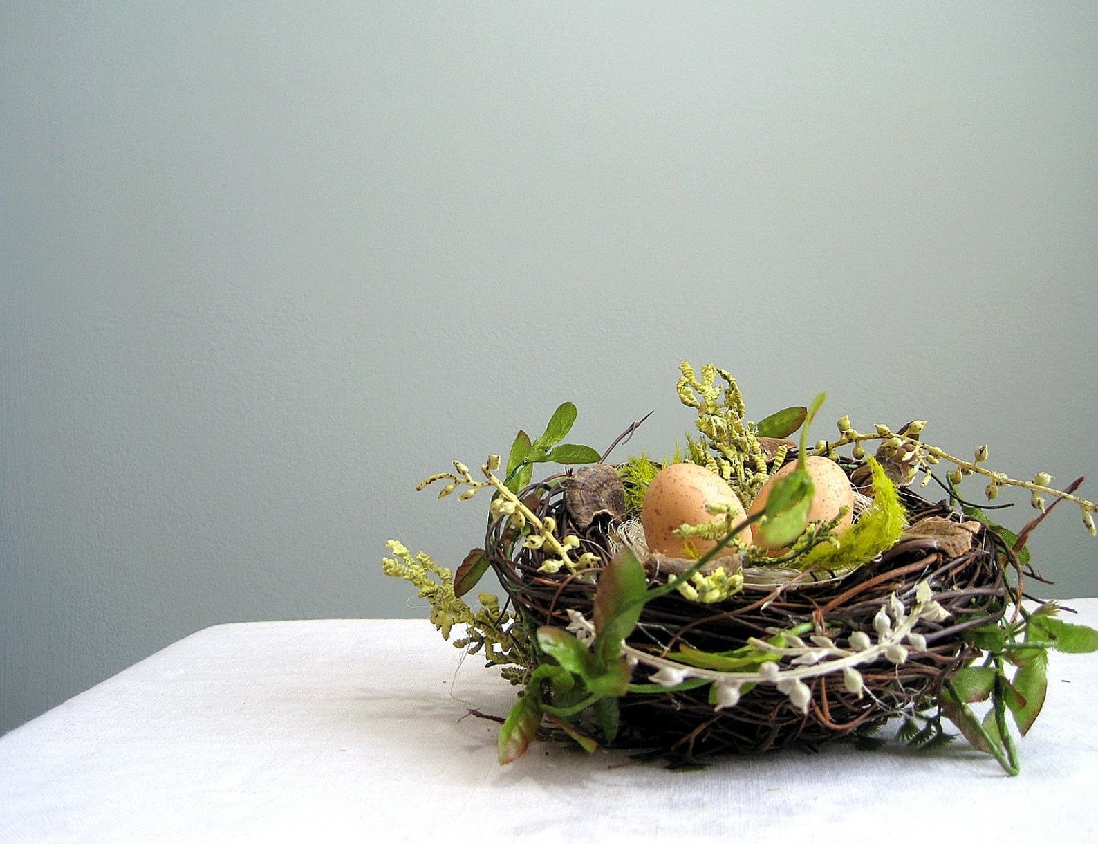 CUSTOM FOR ANGIE Decorative Bird Nest Wedding Nest with Eggs / Etsy