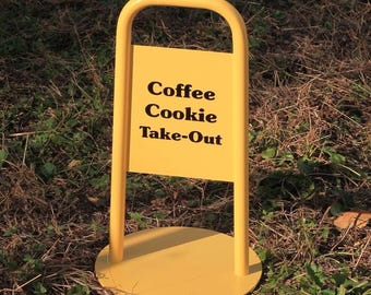Custom Outdoor A-Frame Sign | Double-Sided Menu Board | Weatherproof Sandwich Board for Restaurant & Cafe | Sidewalk Advertising Display
