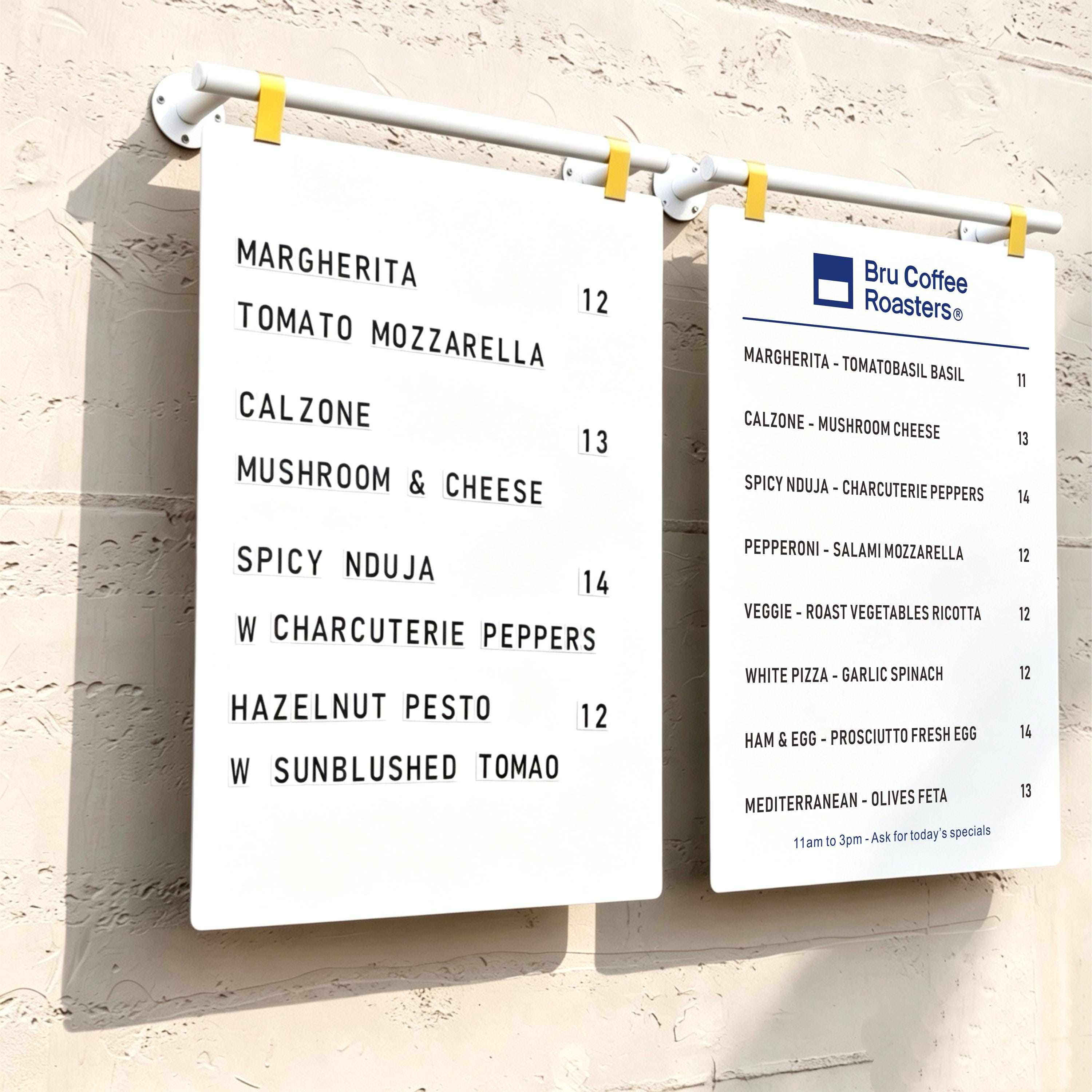 Modifiable Wall Menu Board,customizable Hanging Sign for Price