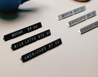 Shop Price Tag Stand – Magnetic Changeable Letter Counter Display Sign