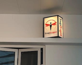 Solar Lightbox Sign | Outdoor Illuminated Business Logo Display (Waterproof)