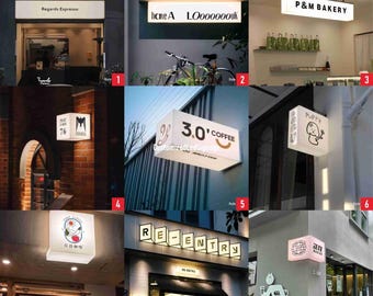 Mini LED Light Box Sign - Compact 30cm Round Design for Small Businesses, Cafes & Home Entryways