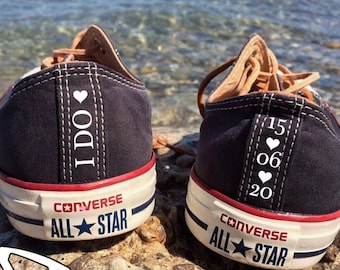 Calcomanías termoadhesivas personalizadas para zapatos de boda, pegatinas para novios