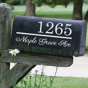 Benutzerdefinierte Mailbox Aufkleber, personalisierte Mailbox Aufkleber, Straßenschild, benutzerdefinierte Vinyl Aufkleber, Housewarming Geschenk Kanada