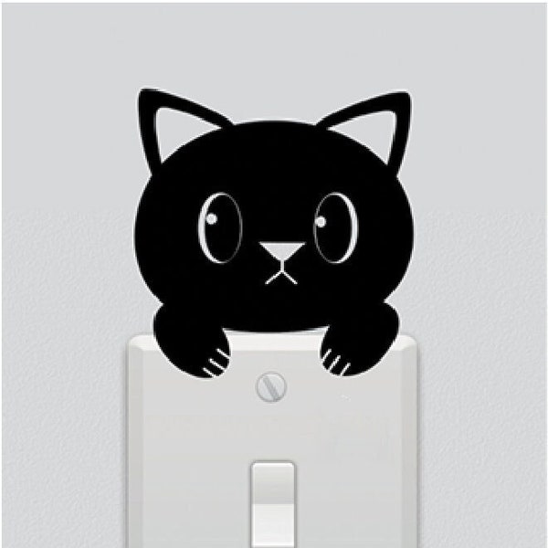 Light Switch Cat Decal - Etsy