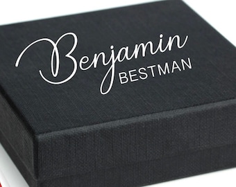Personalisierte Vorschlag Box Aufkleber | Individueller Name, Brautjungfer, Groomsmen
