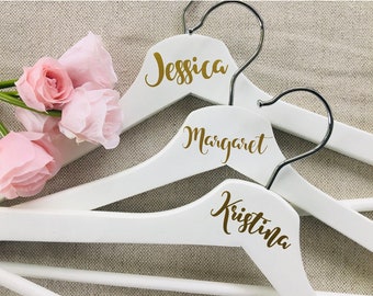 Adesivo personalizado para cabide de dama de honra, adesivo para cabide de vestido de noiva