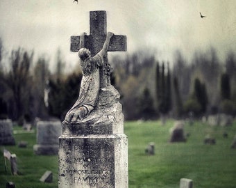 Mercy, jude mcconkey photography, print, wall decor, cemetery, haunting