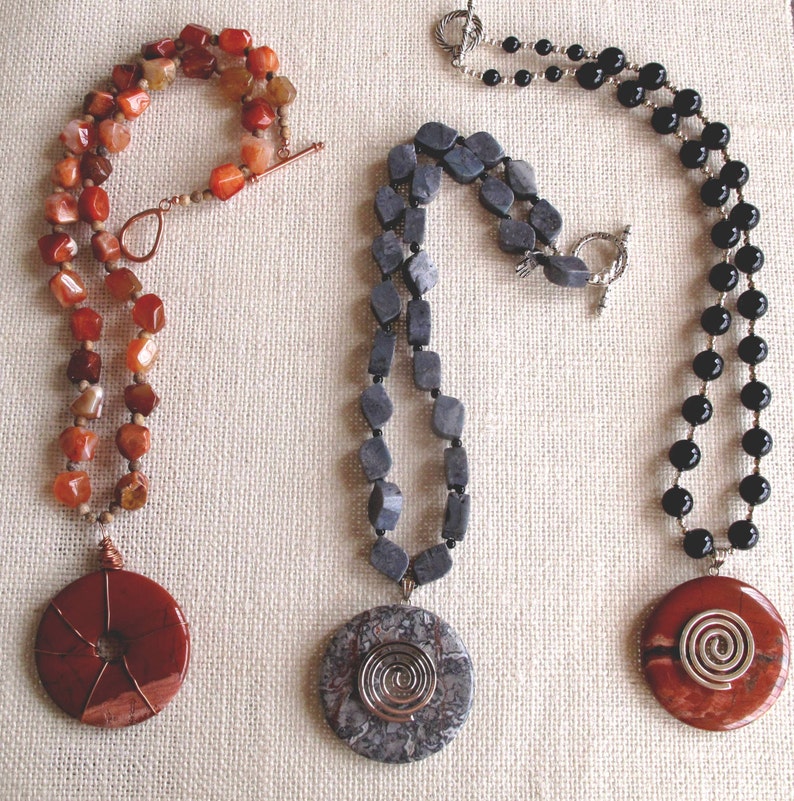 Destash Lot 12 Genuine Stone Handcrafted Beaded Necklace Spiritual Emergence Wholesale Gifts
