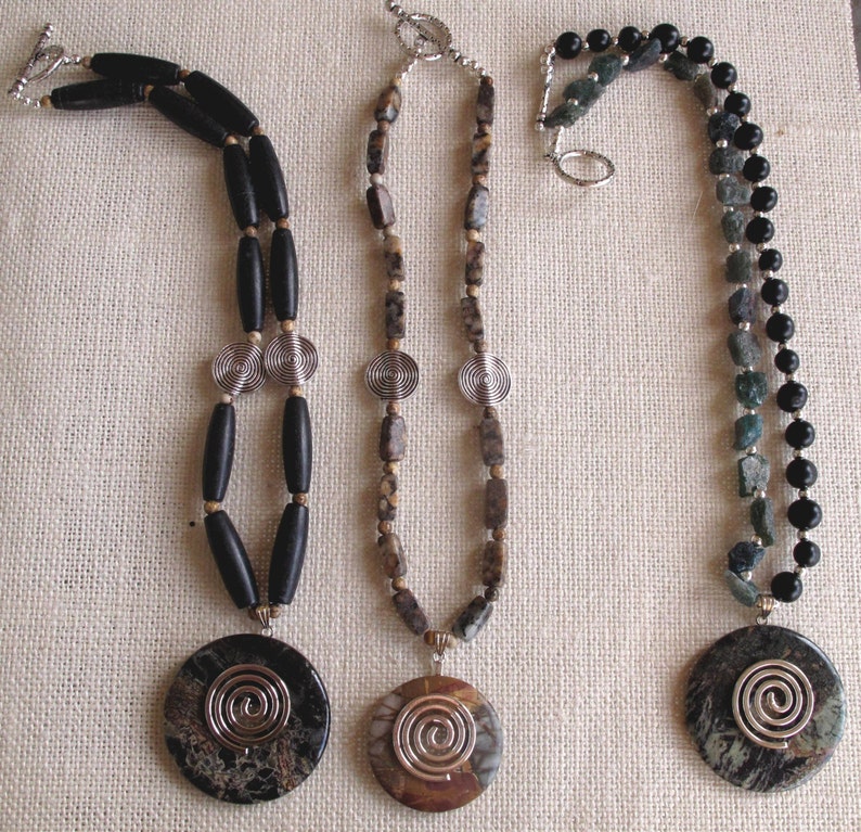 Destash Lot 12 Genuine Stone Handcrafted Beaded Necklace Spiritual Emergence Wholesale Gifts