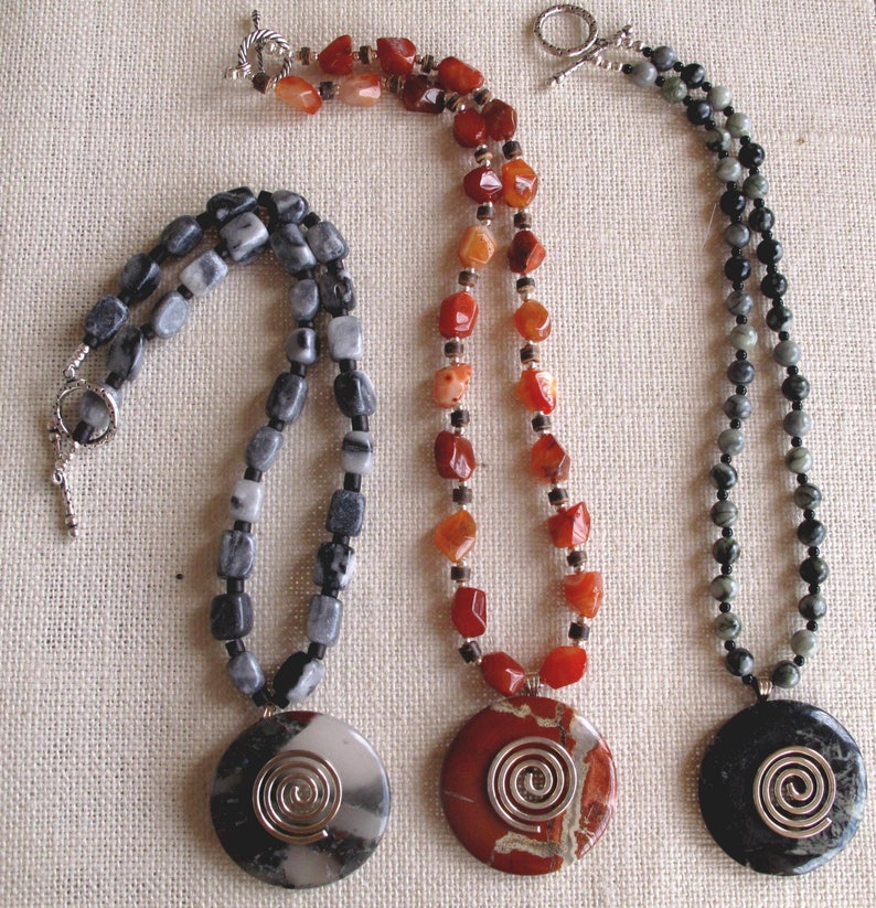Destash Lot 12 Genuine Stone Handcrafted Beaded Necklace Spiritual Emergence Wholesale Gifts