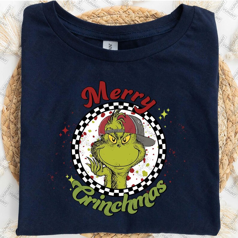 Christmas Green Guy Png, Christmas Mean Character Png, Retro Christmas