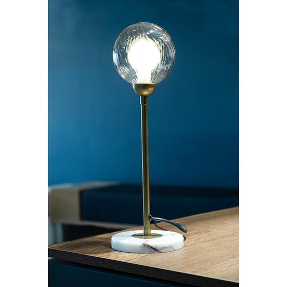 Globe Glass Table Lamp, Modern Bedside Lamp, Desk Light , Double Layered Globe Table Pendent Lighting, Modern Vanity Light Fixture