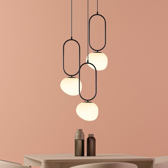 Modern Multi Light Pendant for Staircase, Custom Light Stairwell, Minimalist Lighting for Stairwell Long Chandelier, Nordic Style Light