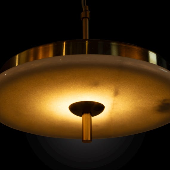 Alabaster Marble LED Pendant Light: Custom Brass Kitchen Island Chandelier