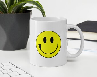 Taza de café de remo con sonrisa de remo de cara feliz blanca, Taza de remo divertida, Regalo para remero, Regalo de entrenador de remo, Regalo de remo, Tazas de remo, Regalos del equipo de remo