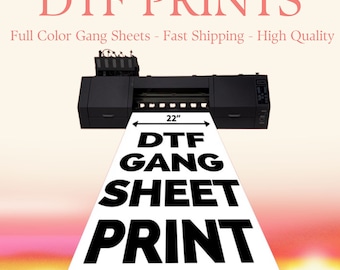DTF Gang Sheet, dtf Transfers, DTF Prints, Custom Dtf Transfers Ready For Press,Full Color Bulk Wholesale DTF Print