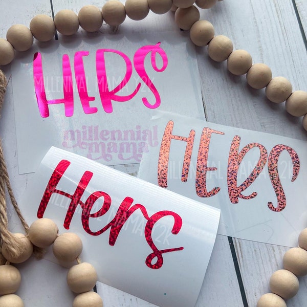 Hers, Hers Decal, Driven By A Girl, Hers Not His Decal, Truck Girl Decal, Her Truck Decal, Decals For Women, Hers Sticker, Truck Decal