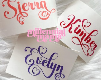 Holographic Name Decal, Vinyl Name Sticker, Tumbler Name Decal, Name Decal, Decals For Women, Name Stickers, Custom Decals, Name Sticker
