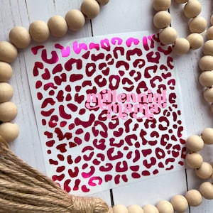 Cheetah Leopard Print Vinyl Decal Stickers, Leopard Print Decal, Cheetah Print Decal, Tumbler Decal, Laptop Sticker, Window Decal