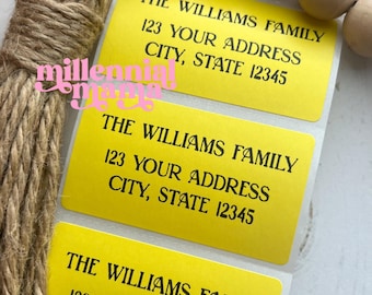 Family Address Labels, Return Address Labels, Custom Address Shipping Labels, Personalized Address Label Stickers, Envelope labels