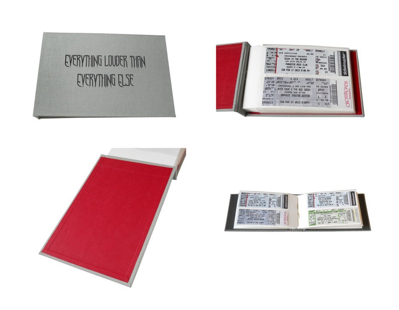 Custom Ticket Stub Album 48 Tickets Etsy