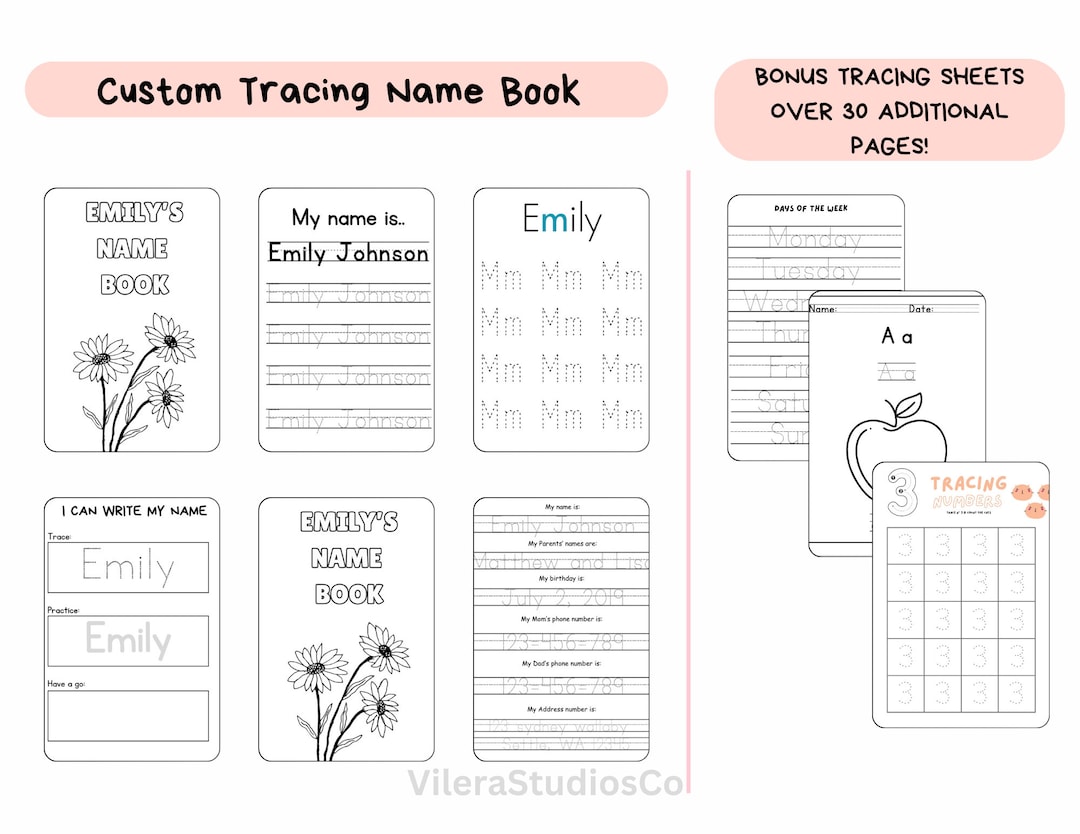 Ultimate NAME TRACING BOOK Personalized Name, Alphabet, Numbers & Fun