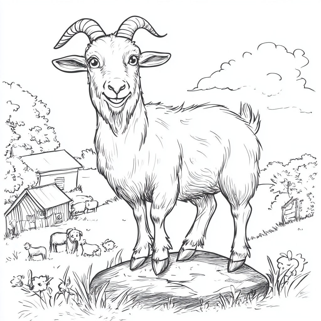 Farm Animal Coloring Pages, Printable Farm Animals, Preschool Activity ...
