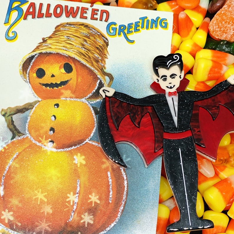 Ex Beaufriend Vampire Brooch by Lipstick /& Chrome