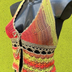 Patroon gehaakte top Y2K - vlinderhalter-bralette voor beginners | Babydoll-ontwerp met strikje aan de voorkant