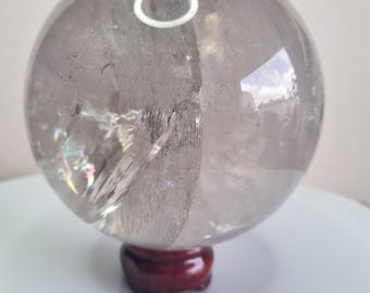 CLEAR QUARTZ Sphere with stand