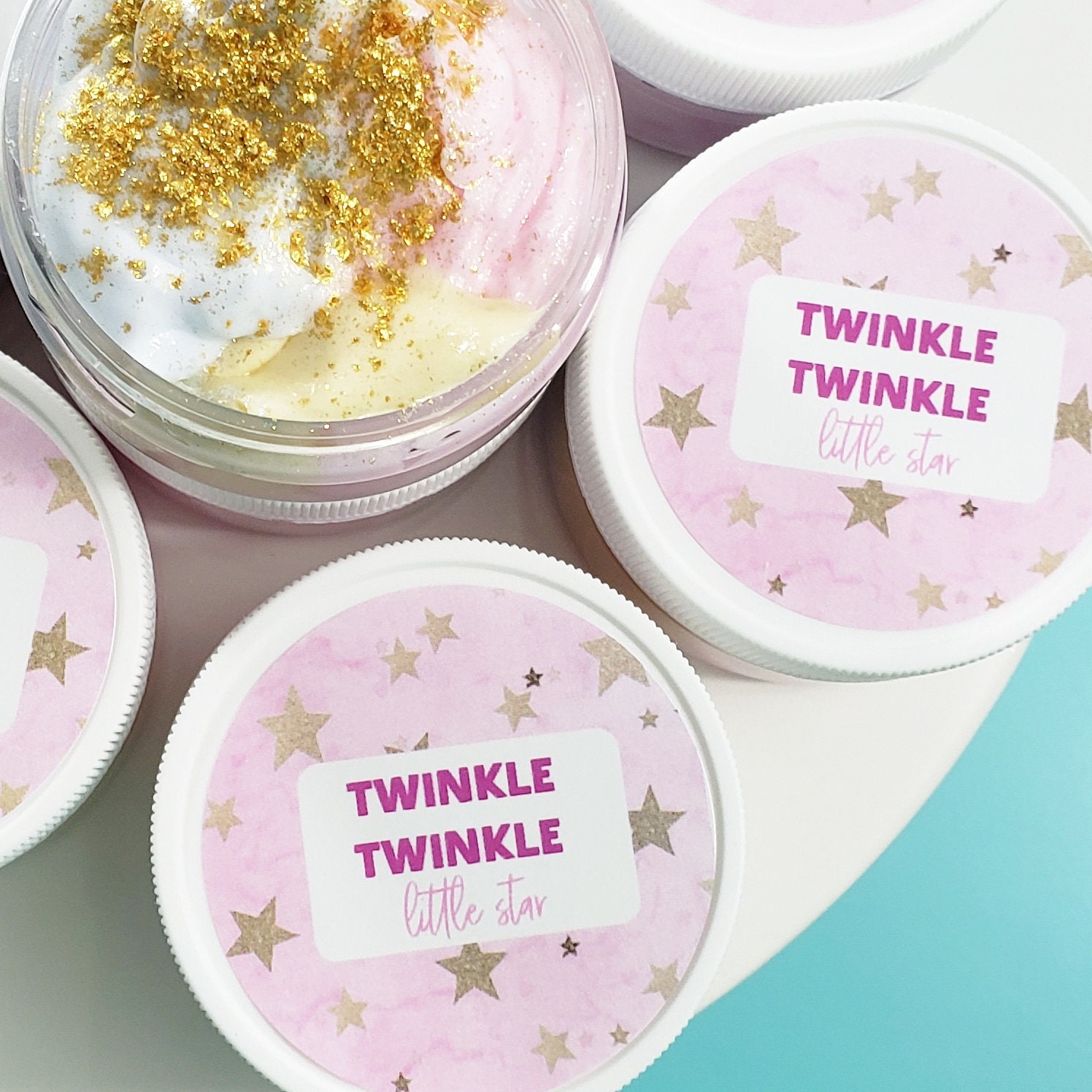 Personalized Baby Shower Favor Twinkle Whipped Body Butter Twinkle Boy