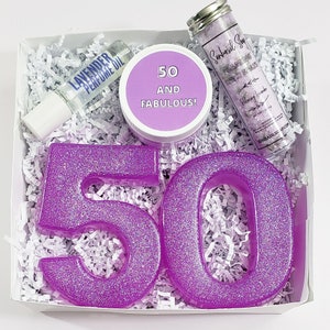 50th Birthday Gift Spa Gift for Women / 50th Birthday Gift For Her / 50 and Fabulous / 50th Birthday Gift Ideas / Birthday Gift Box, Sister