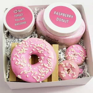 Birthday Gift for Her Best Friend Gifts for Women Donut Birthday Spa Gift Basket Box Funny Gift Ideas for Mom Sister Aunt BFF